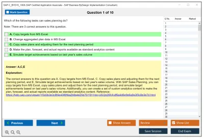 SAP C_BYD15_1908 SAP Certified Associate - SAP Business ByDesign Implementation Consultant Practice test exam simulator test engine exam Prep practice test questions answers Image 1