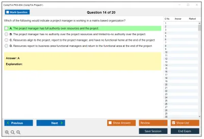 CompTIA PK0-004 CompTIA Project + Practice test exam simulator test engine exam Prep practice test questions answers Image 14
