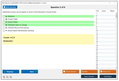 RSA 050-v5x-CAARCHER01 RSA Archer Certified Administrator 5.x Exam Practice test exam simulator test engine exam Prep practice test questions answers Image 2