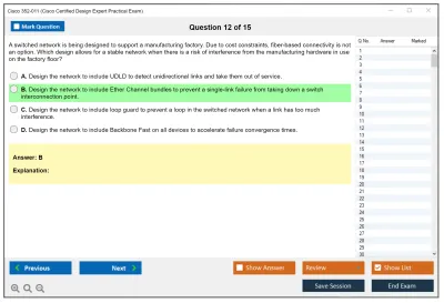 Cisco 352-011 Cisco Certified Design Expert Practical Exam Practice test exam simulator test engine exam Prep practice test questions answers Image 12
