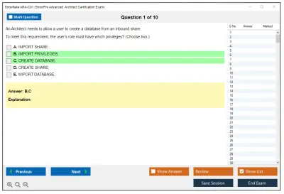 Snowflake ARA-C01 SnowPro Advanced: Architect Certification Exam Practice test exam simulator test engine exam Prep practice test questions answers Image 1