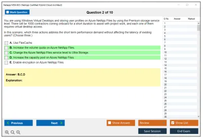 Netapp NS0-603 NetApp Certified Hybrid Cloud Architect Practice test exam simulator test engine exam Prep practice test questions answers Image 2