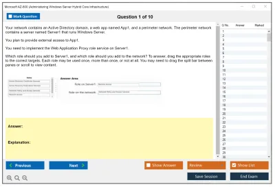 Microsoft AZ-800 Administering Windows Server Hybrid Core Infrastructure Practice test exam simulator test engine exam Prep practice test questions answers Image 1