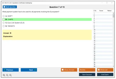 ACI 3I0-013 ACI Operations Certificate challenging Practice test exam simulator test engine exam Prep practice test questions answers Image 7