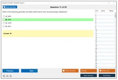 CompTIA CV0-001 CompTIA Cloud+ Practice test exam simulator test engine exam Prep practice test questions answers Image 11