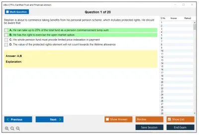 ABA CTFA Certified Trust and Financial Advisor Practice test exam simulator test engine exam Prep practice test questions answers Image 1