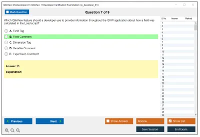 Qlik QV-Developer-01 QlikView 11 Developer Certification Examination (qv_developer_01) Practice test exam simulator test engine exam Prep practice test questions answers Image 7