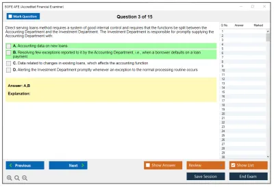 SOFE AFE Accredited Financial Examiner Practice test exam simulator test engine exam Prep practice test questions answers Image 3