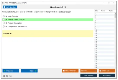 Exin PR2F PRINCE2 Foundation (PR2F) Practice test exam simulator test engine exam Prep practice test questions answers Image 4