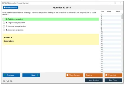 SOFE AFE Accredited Financial Examiner Practice test exam simulator test engine exam Prep practice test questions answers Image 13