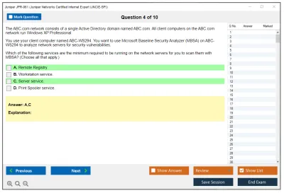 Juniper JPR-961 Juniper Networks Certified Internet Expert (JNCIE-SP) Practice test exam simulator test engine exam Prep practice test questions answers Image 4