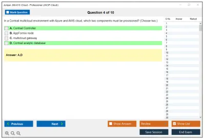 Juniper JN0-610 Cloud - Professional (JNCIP-Cloud) Practice test exam simulator test engine exam Prep practice test questions answers Image 4