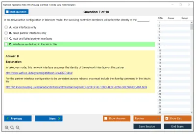 Network Appliance NS0-155 Data ONTAP 7-Mode Administrator Practice test exam simulator test engine exam Prep practice test questions answers Image 7