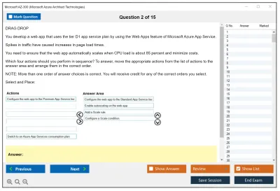 Microsoft AZ-300 Microsoft Azure Architect Technologies Practice test exam simulator test engine exam Prep practice test questions answers Image 2