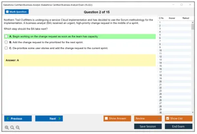 Salesforce Certified-Business-Analyst Salesforce Certified Business Analyst Practice test exam simulator test engine exam Prep practice test questions answers Image 2