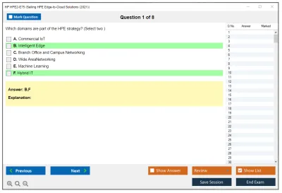 HP HPE2-E75 Selling HPE Edge-to-Cloud Solutions (2021) Practice test exam simulator test engine exam Prep practice test questions answers Image 1