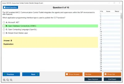 Avaya 33810X Avaya Aura Contact Center Solution Design Exam Practice test exam simulator test engine exam Prep practice test questions answers Image 6