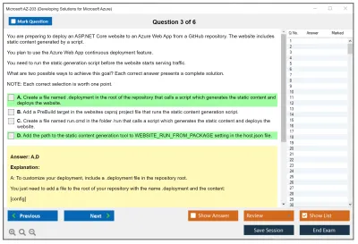 Microsoft AZ-203 Developing Solutions for Microsoft Azure Practice test exam simulator test engine exam Prep practice test questions answers Image 3