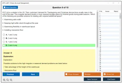 CIPS L4M7 Whole Life Asset Management Practice test exam simulator test engine exam Prep practice test questions answers Image 9