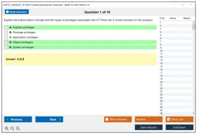 SAP E_HANAAW_16 SAP Certified Development Specialist - ABAP for SAP HANA 2.0 Practice test exam simulator test engine exam Prep practice test questions answers Image 1