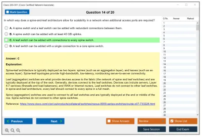 Cisco 200-301 Cisco Certified Network Associate Practice test exam simulator test engine exam Prep practice test questions answers Image 14