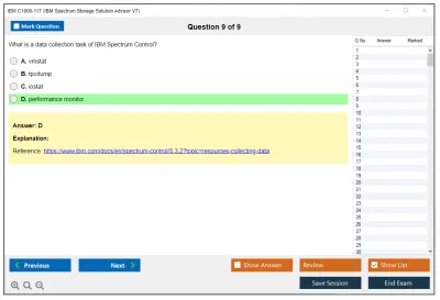 IBM C1000-117 IBM Spectrum Storage Solution Advisor V7 Practice test exam simulator test engine exam Prep practice test questions answers Image 9