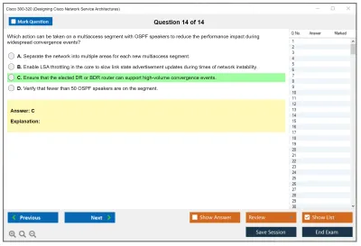 Cisco 300-320 Designing  Cisco Network Service Architectures Practice test exam simulator test engine exam Prep practice test questions answers Image 14