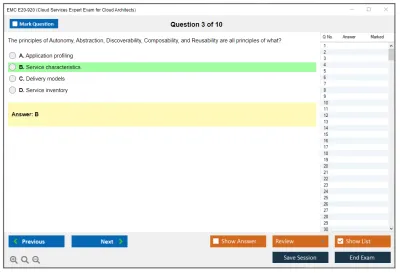 EMC E20-920 Cloud Services Expert Exam for Cloud Architects Practice test exam simulator test engine exam Prep practice test questions answers Image 3