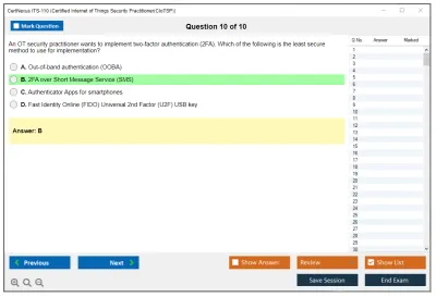 CertNexus ITS-110 Certified Internet of Things Security Practitioner (CIoTSP) Practice test exam simulator test engine exam Prep practice test questions answers Image 10