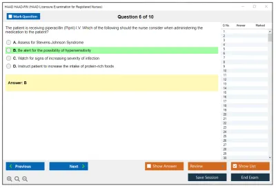 HAAD HAAD-RN HAAD Licensure Examination for Registered Nurses Practice test exam simulator test engine exam Prep practice test questions answers Image 6