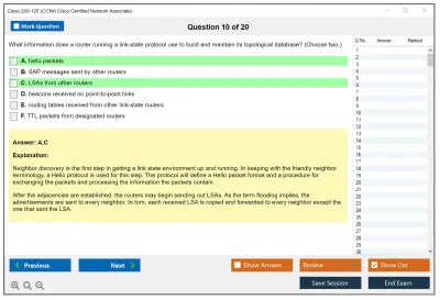 Cisco 200-125 CCNA Cisco Certified Network Associate Practice test exam simulator test engine exam Prep practice test questions answers Image 10