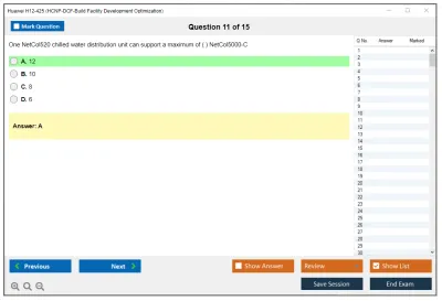 Huawei H12-425 HCNP-DCF-Build Facility Development Optimization Practice test exam simulator test engine exam Prep practice test questions answers Image 11