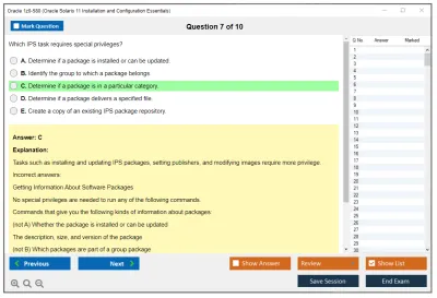 Oracle 1z0-580 Oracle Solaris 11 Installation and Configuration Essentials Practice test exam simulator test engine exam Prep practice test questions answers Image 7