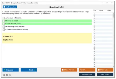 Cisco 500-451 Enterprise Network Unified Access Essentials (ENUAE) Practice test exam simulator test engine exam Prep practice test questions answers Image 2