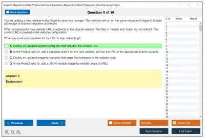 Magento Magento-Certified-Professional-Cloud-Developer Magento Certified Professional Cloud Developer Exam Practice test exam simulator test engine exam Prep practice test questions answers Image 6