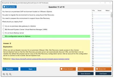 Microsoft AZ-120 Planning and Administering Microsoft Azure for SAP Workloads Practice test exam simulator test engine exam Prep practice test questions answers Image 11