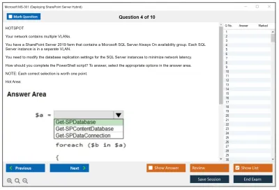 Microsoft MS-301 Deploying SharePoint Server Hybrid Practice test exam simulator test engine exam Prep practice test questions answers Image 4