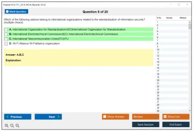 Huawei H12-711_V3.0 HCIA-Security V3.0 Practice test exam simulator test engine exam Prep practice test questions answers Image 8