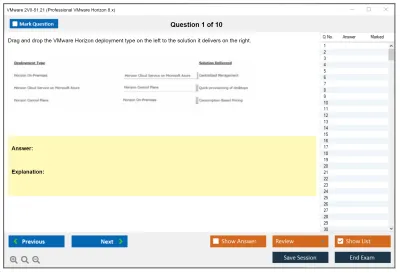 VMware 2V0-51.21 Professional VMware Horizon 8.x Practice test exam simulator test engine exam Prep practice test questions answers Image 1