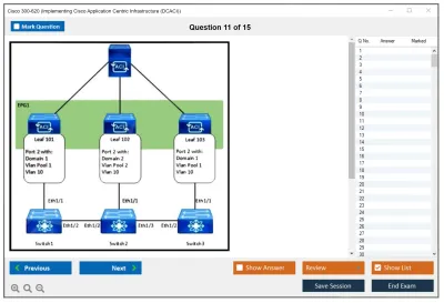 Cisco 300-620 Implementing Cisco Application Centric Infrastructure (300-620 DCACI) Practice test exam simulator test engine exam Prep practice test questions answers Image 11