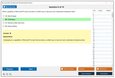 Microsoft MS-102 Microsoft 365 Administrator Exam Practice test exam simulator test engine exam Prep practice test questions answers Image 6