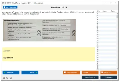 IBM C1000-147 Cloud Pak for Integration v2021.4 Solution Architect Practice test exam simulator test engine exam Prep practice test questions answers Image 1