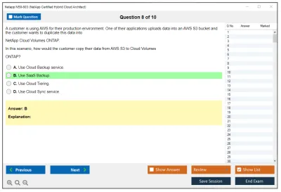 Netapp NS0-603 NetApp Certified Hybrid Cloud Architect Practice test exam simulator test engine exam Prep practice test questions answers Image 8